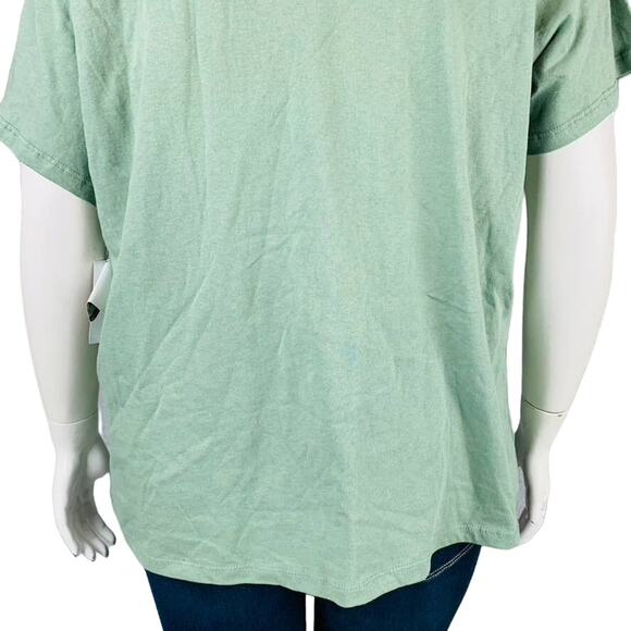 US Army Womans Sz 2X Plus Crewneck T-Shirt Green Army 75 Short Sleeve Crop NWT - Picture 7 of 7